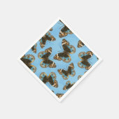 Blue Pansy Butterfly patroon Servet (Hoek)