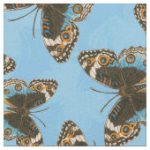 Blue Pansy Butterfly patroon Stof (Close Up)