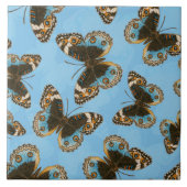 Blue Pansy Butterfly patroon Tegeltje (Voorkant)