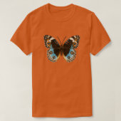Blue Pansy Butterfly T-shirt (Design voorkant)