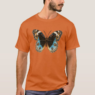 Blue Pansy Butterfly T-shirt