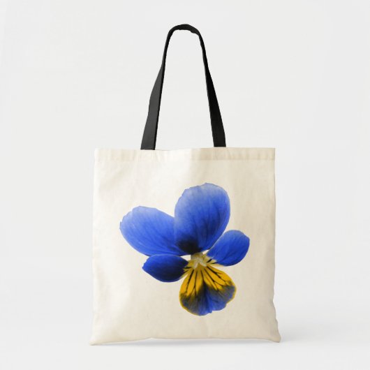 Blue Pansy Canvas tas (Voorkant)