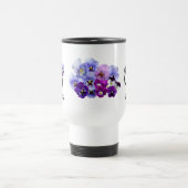 Blue Pansy Floral Doctor Nurse Stethoscoop Reisbeker (Center)