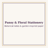 Blue Pansy Floral Notebook | Elegant Botanical Jou Notitieboek