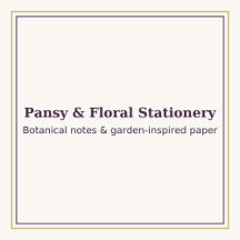 Blue Pansy Floral Notebook | Elegant Botanical Jou