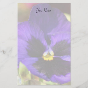Blue Pansy Flower Briefpapier