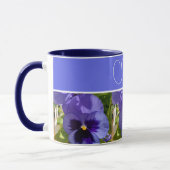 Blue Pansy Flower Floral Womans Name Mok (Links)