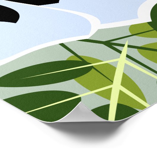 Blue Pansy Flower Poster (Hoek)