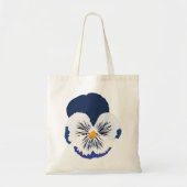 Blue Pansy Flower Tote Bag (Voorkant)