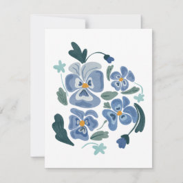 Blue Pansy Flowers Aesthetische Pansies