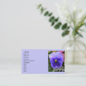 Blue Pansy, Gardeners Visitekaartje (Staand voorkant)