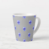 Blue Pansy Latte Mok (Rechterhoek)