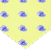 Blue Pansy on Yellow - Tablecloth Tafelkleed (Gekanteld)