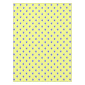 Blue Pansy on Yellow - Tablecloth Tafelkleed (Voorkant)