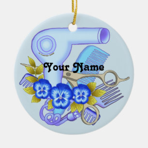 Blue Pansy Schoonheidsspecialiste Keramisch Ornament