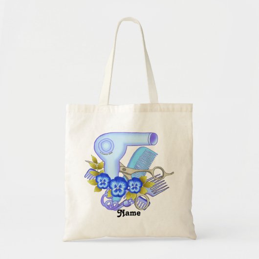 Blue Pansy Schoonheidsspecialiste Tote Bag (Voorkant)