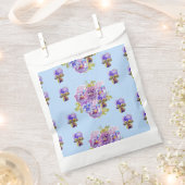 Blue Pansy spot Flowers floral Party Favor Bags Bedankzakje (Geknipt)