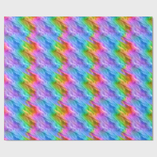 Blue Pansy Wavy Texture Cadeaupapier (Vlak)