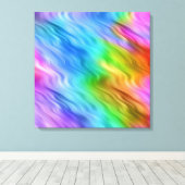 Blue Pansy Wavy Texture Canvas Afdruk (Insitu (Houten vloer))