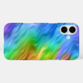 Blue Pansy Wavy Texture Case-Mate iPhone Case (Achterkant (horizontaal))