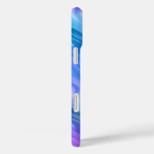 Blue Pansy Wavy Texture Case-Mate iPhone Case (Achterkant / Rechts)