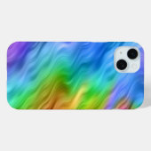 Blue Pansy Wavy Texture Case-Mate iPhone Case (Achterkant (horizontaal))