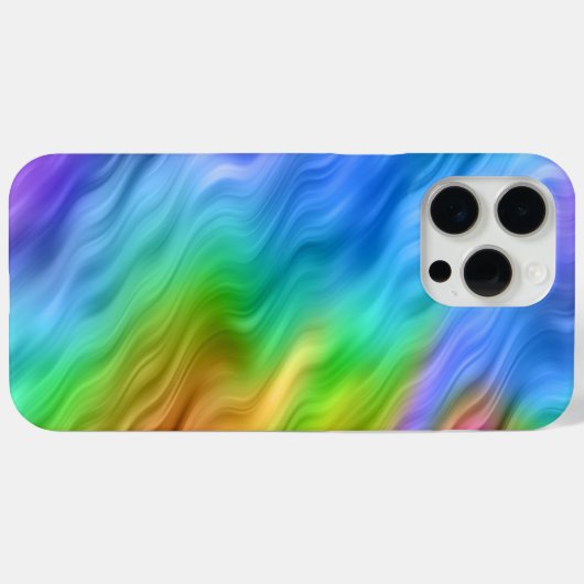 Blue Pansy Wavy Texture Case-Mate iPhone Case (Achterkant (horizontaal))