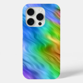 Blue Pansy Wavy Texture iPhone 15 Pro Case