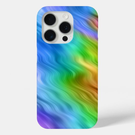 Blue Pansy Wavy Texture Case-Mate iPhone Case (Achterkant)