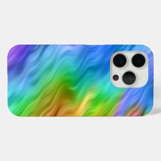 Blue Pansy Wavy Texture Case-Mate iPhone Case (Achterkant (horizontaal))