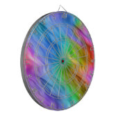 Blue Pansy Wavy Texture Dartbord (Voorkant Links)