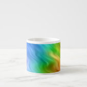 Blue Pansy Wavy Texture Espresso Kop (Voorkant)