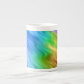 Blue Pansy Wavy Texture Porselein Kop (Voorkant)