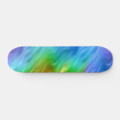 Blue Pansy Wavy Texture Skateboard (Horizontaal)