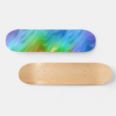 Blue Pansy Wavy Texture Skateboard (Horizontaal)
