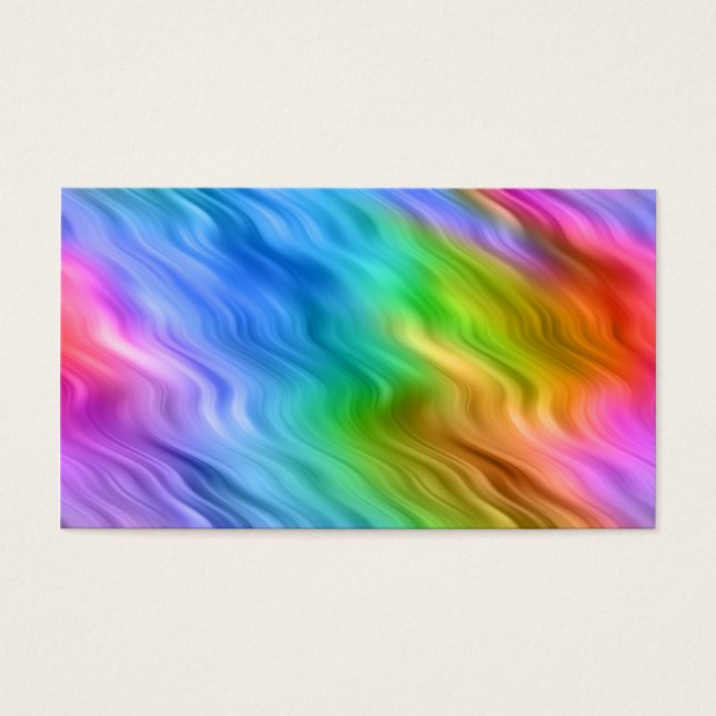 Blue Pansy Wavy Texture Visitekaartje (Voorkant)