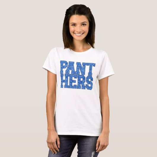 Blue Panthers School Pride Sequin shirt (Voorkant volledig)