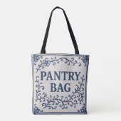 "BLUE PANTRY TAS" - CHINOISERIE TOTE BAG (Achterkant)