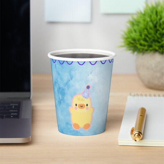 Blue Paper Cup voor kinderen Papieren Bekers (Insitu)