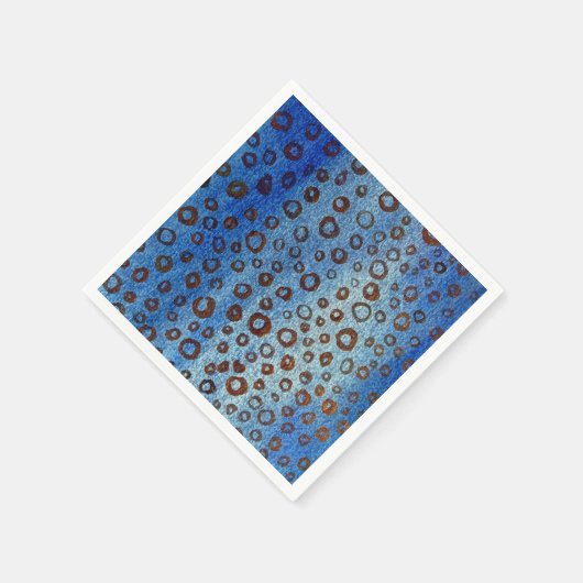 Blue Paper Napkins Servet (Hoek)