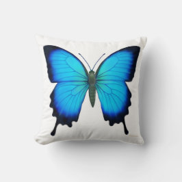 Blue Papilio Ulysses Butterfly Pillow Kussen