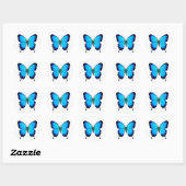 Blue Papilio Ulysses Butterfly Ronde Sticker (Vel)