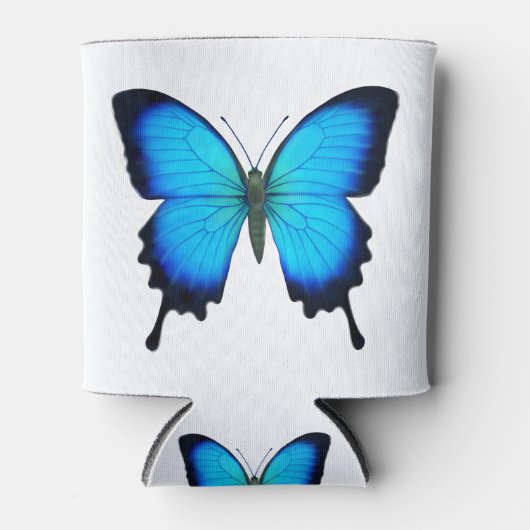 Blue Papilio Ulysses Vlinder Koelbox Blikjeskoeler (Voorkant)