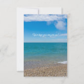 Blue Paradise in Michigan bewaar de datum Save The Date (Achterkant)