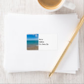 Blue paradise op Lake Michigan Address Label (Insitu)