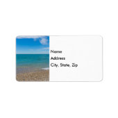 Blue paradise op Lake Michigan Address Label (Voorkant)