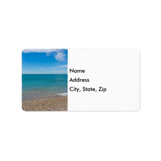 Blue paradise op Lake Michigan Address Label (Voorkant)