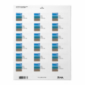 Blue paradise op Lake Michigan Address Label (Full Sheet)