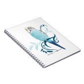 Blue Paraket Notitieboek (Rechterzijde)