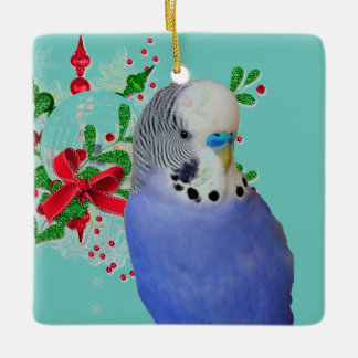 Blue Paraket Ornament voor de feestdagen